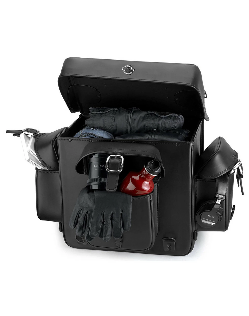 Viking Revival Series Large Motorcycle Sissy Bar Bag - Image 3