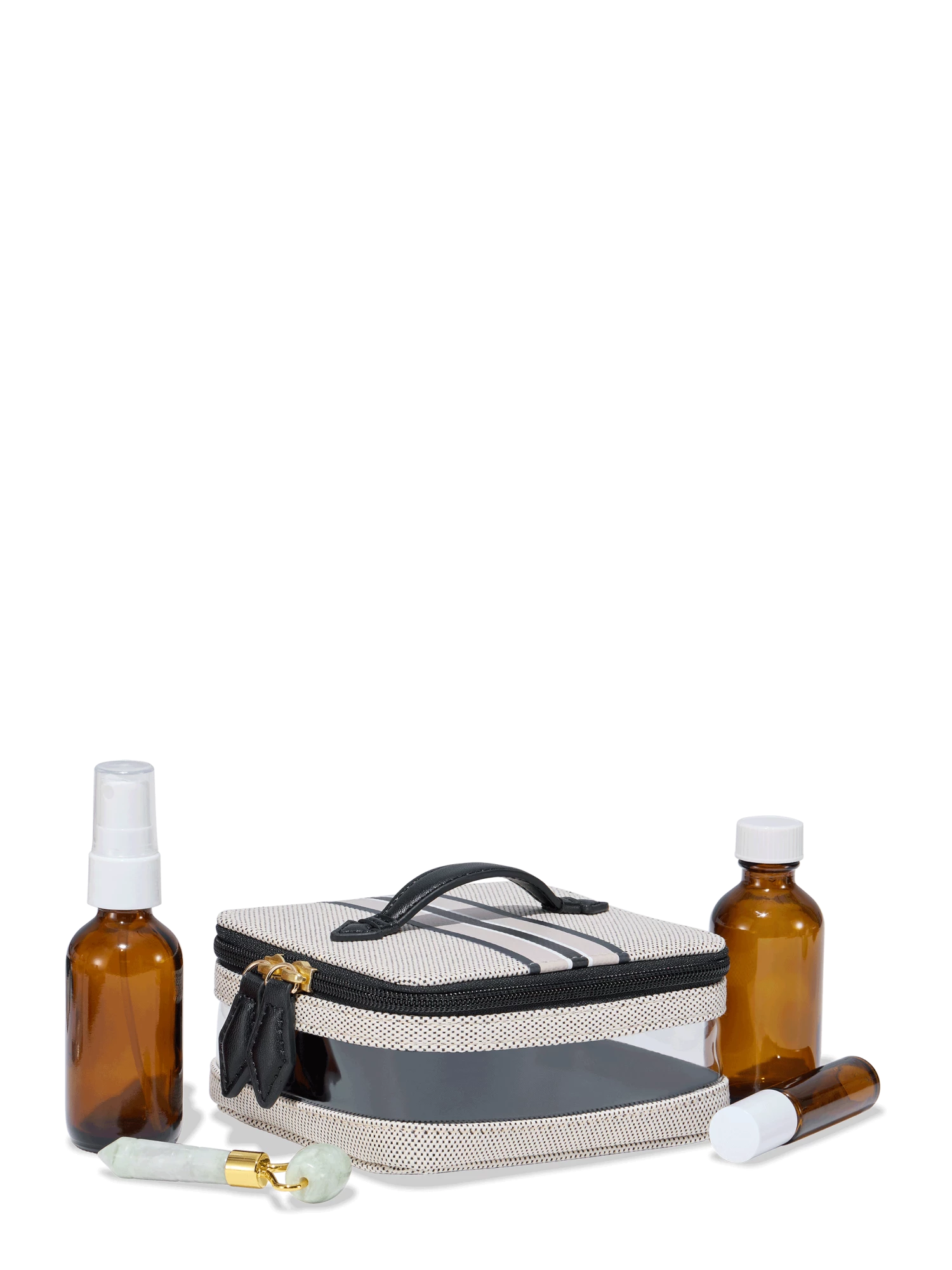 Paravel Mini Cabana See-All Vanity Case - Domino Black - Image 4