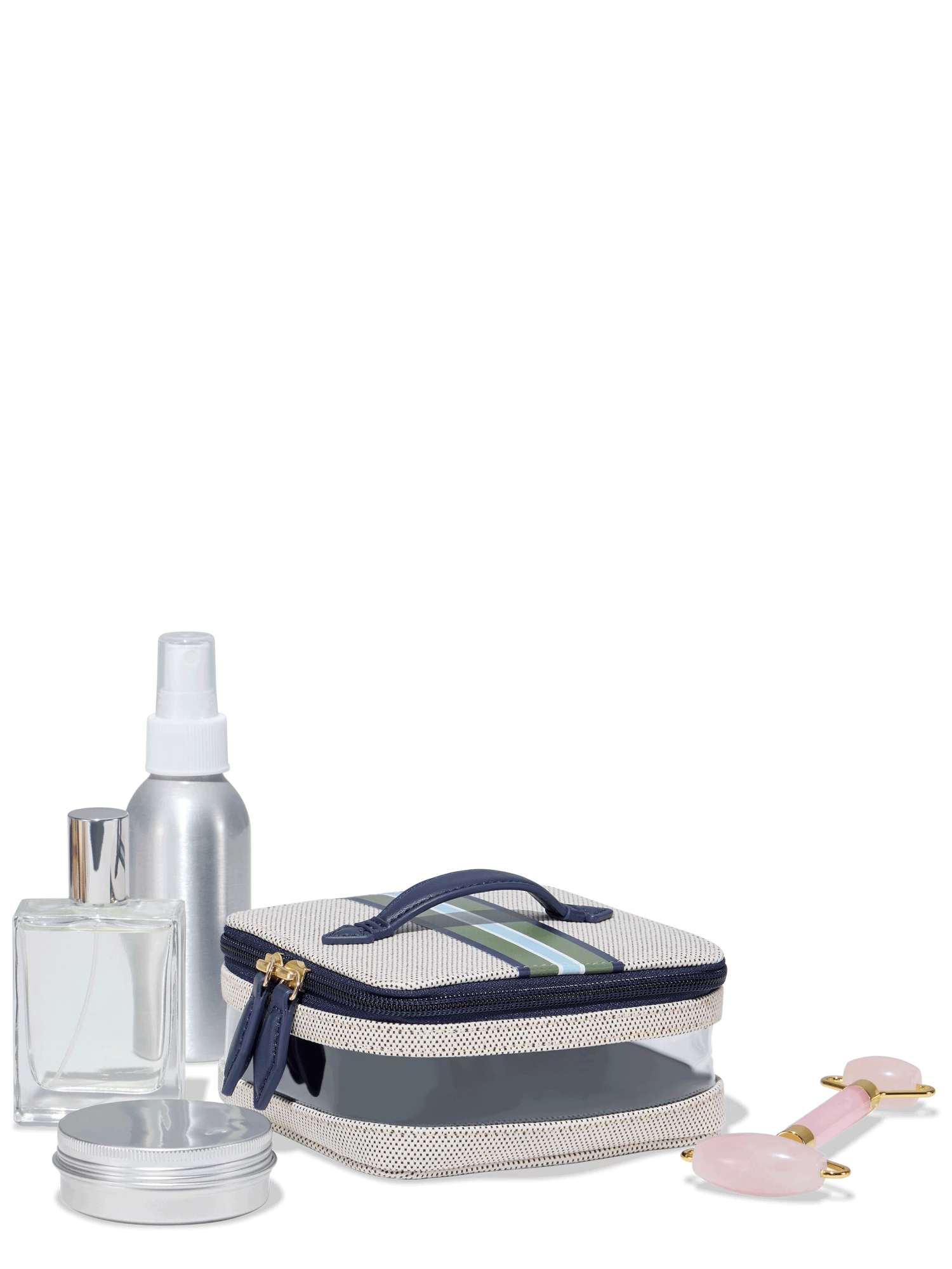 Paravel Mini Cabana See-All Vanity Case - Domino Black - Image 6