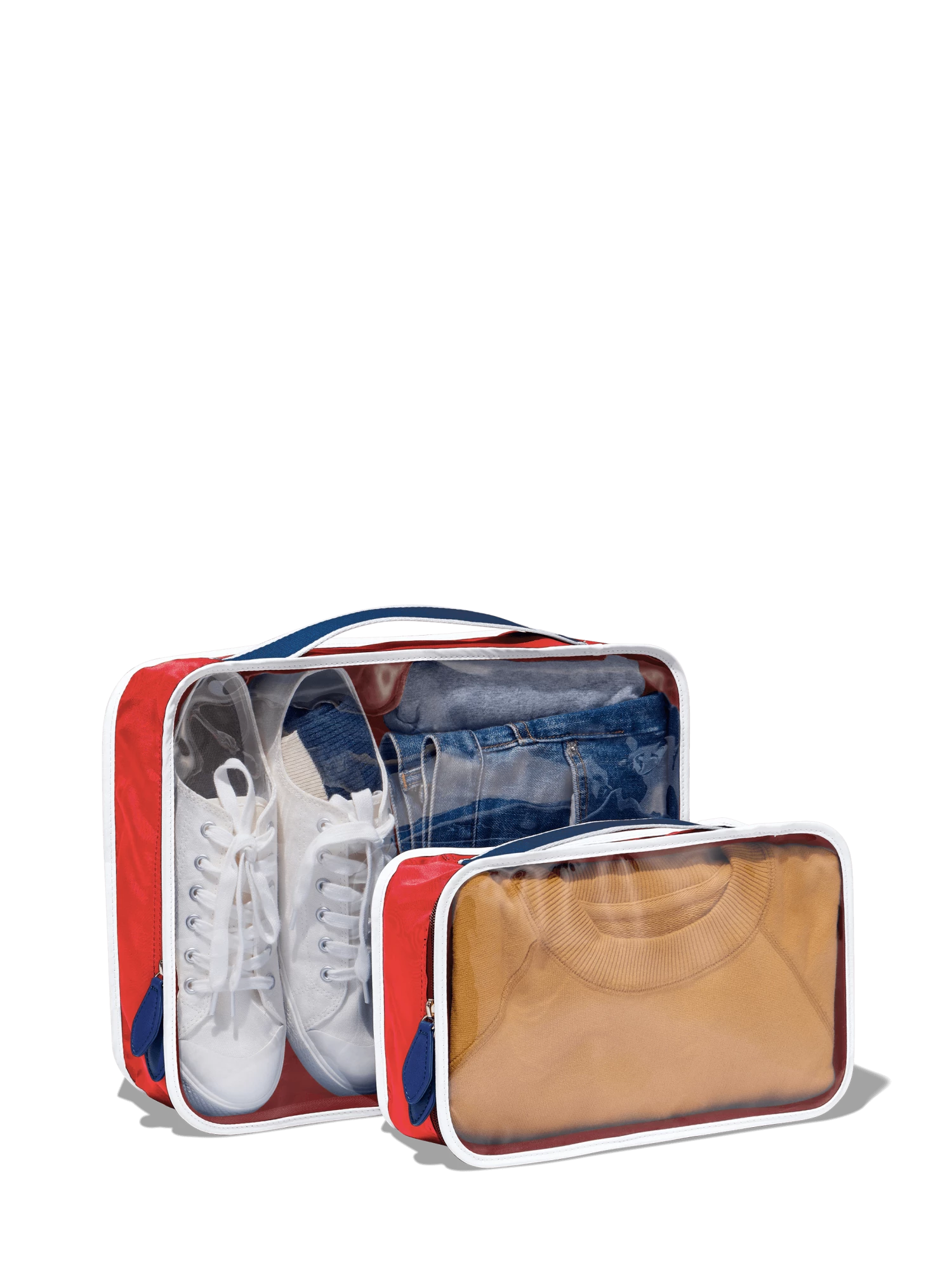 Paravel Full View Packing Cube Duo - Bebop Red