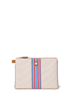 Medium Cabana Zip-Top Pouch - Paloma