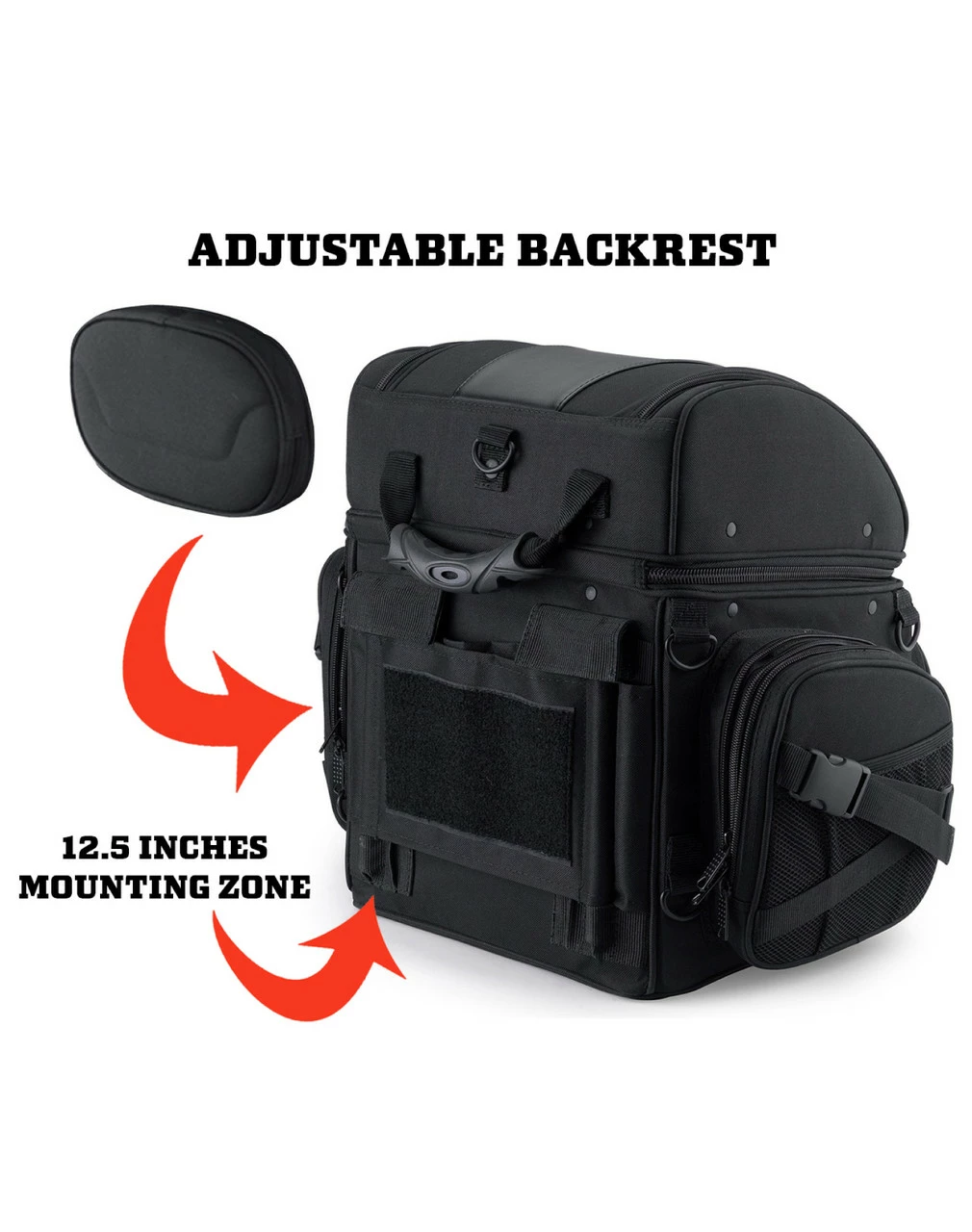 Viking Galleon Large Motorcycle Sissy Bar Bag - Image 5