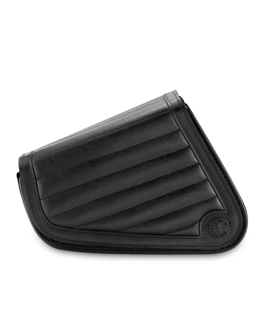 Viking Iron Born Horizontal Stitch Leather Motorcycle Swing Arm Bag For Harley Davidson Sportster - Image 3