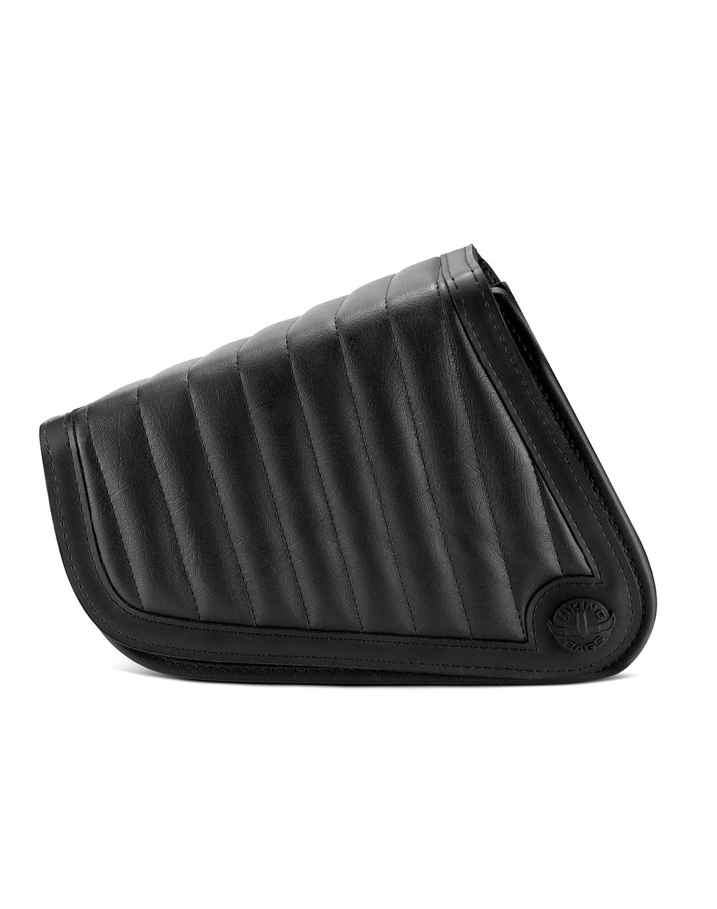 Viking Iron Born Vertical Stitch Leather Motorcycle Swing Arm Bag For Harley Davidson Sportster - Image 3