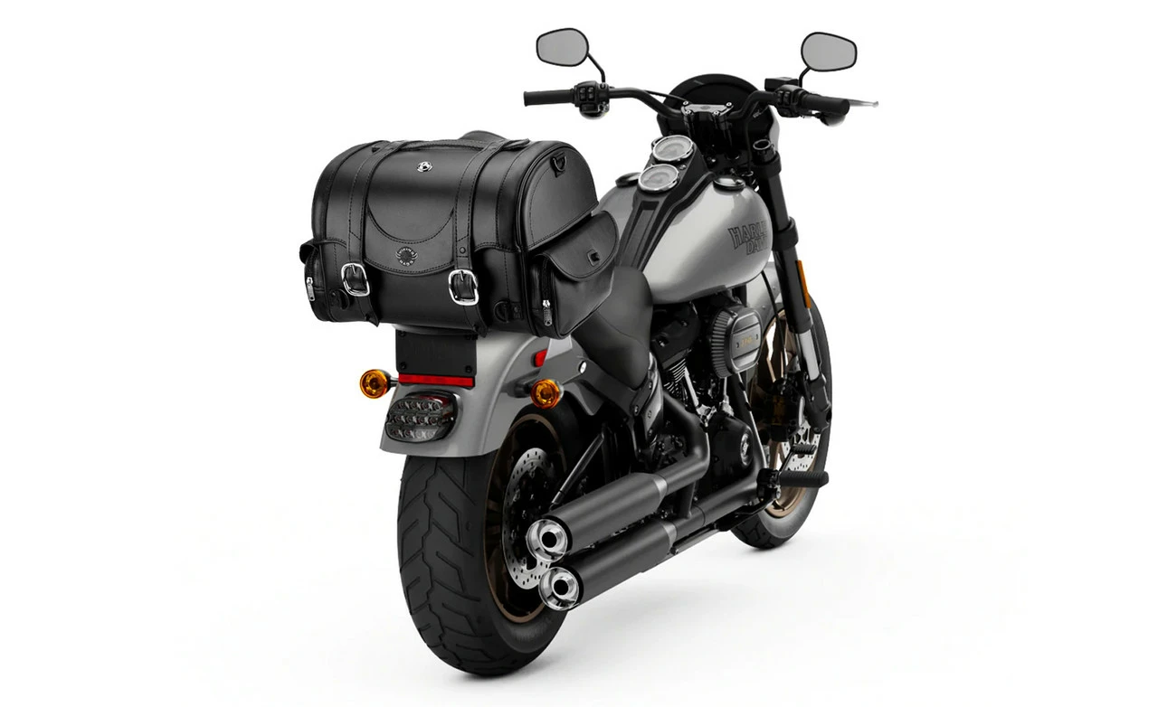 Viking Century Medium Leather Motorcycle Sissy Bar Bag - Image 2