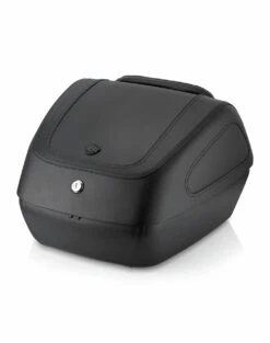 Viking Challenger Large Leather Wrapped Hard Motorcycle Trunk