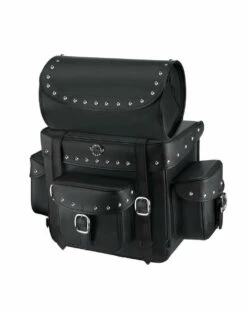 Viking Revival Series Large Studded Motorcycle Tail Bag