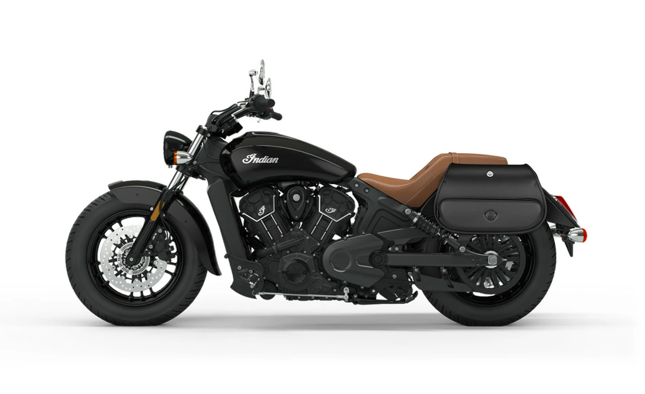 Viking Tomahawk Small Indian Scout Specific Leather Motorcycle Solo Saddlebag - Image 3