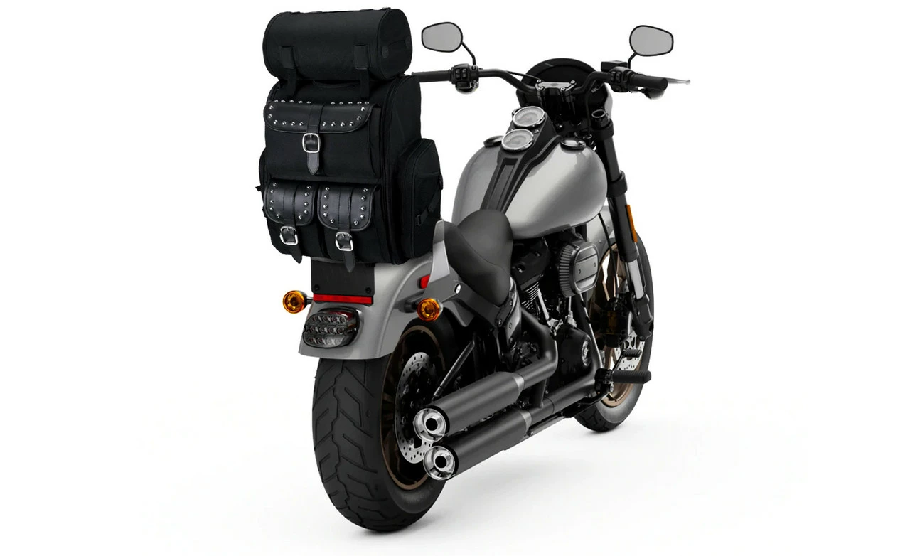 Viking Highway Extra Large Studded Motorcycle Tail Bag - Image 2