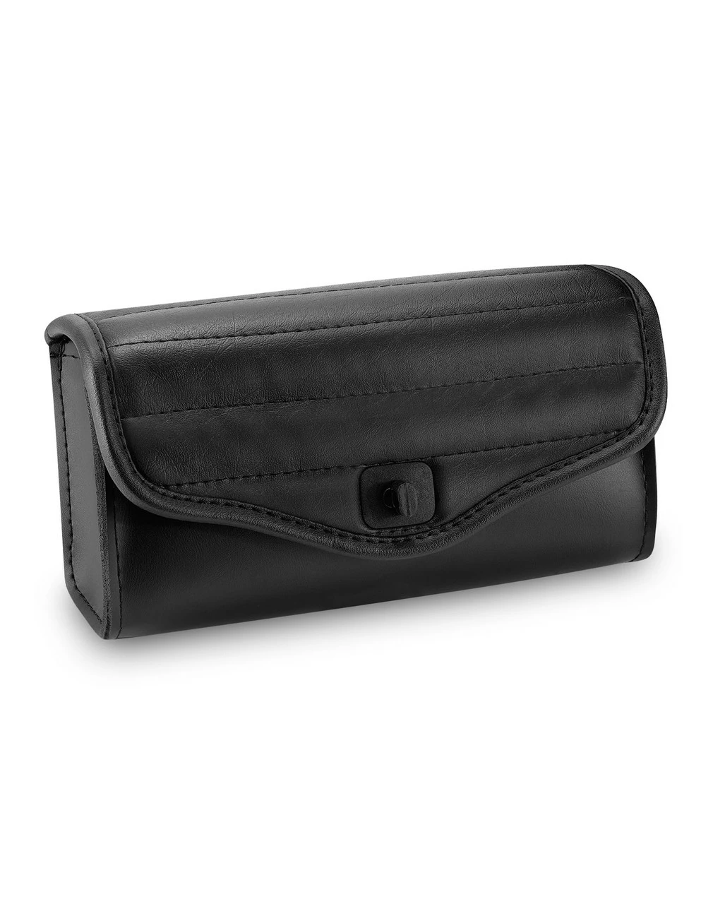 Viking Iron Born Horizontal Stitch Leather Motorcycle Handlebar Bag