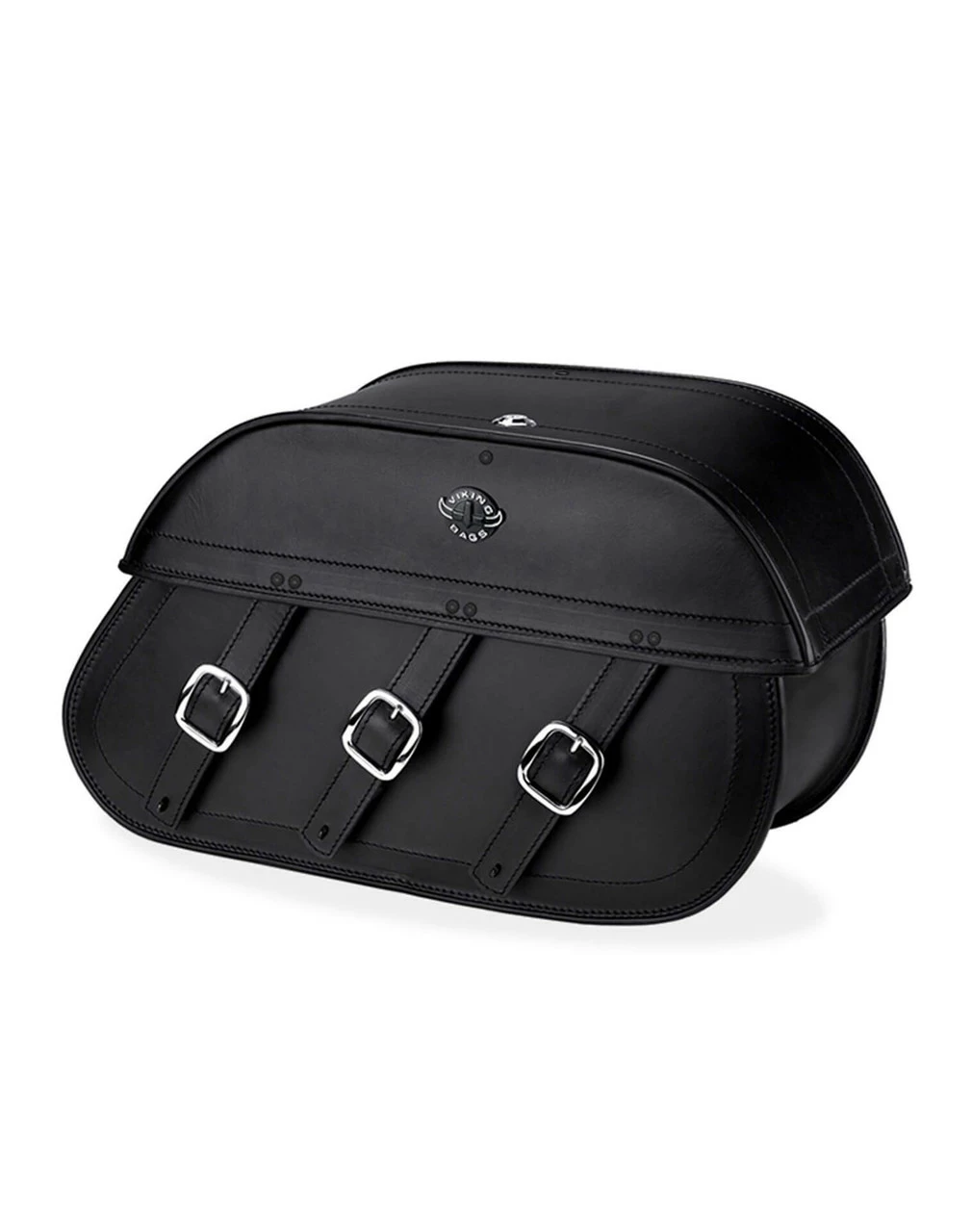 Viking Trianon Extra Large Universal Leather Motorcycle Saddlebags