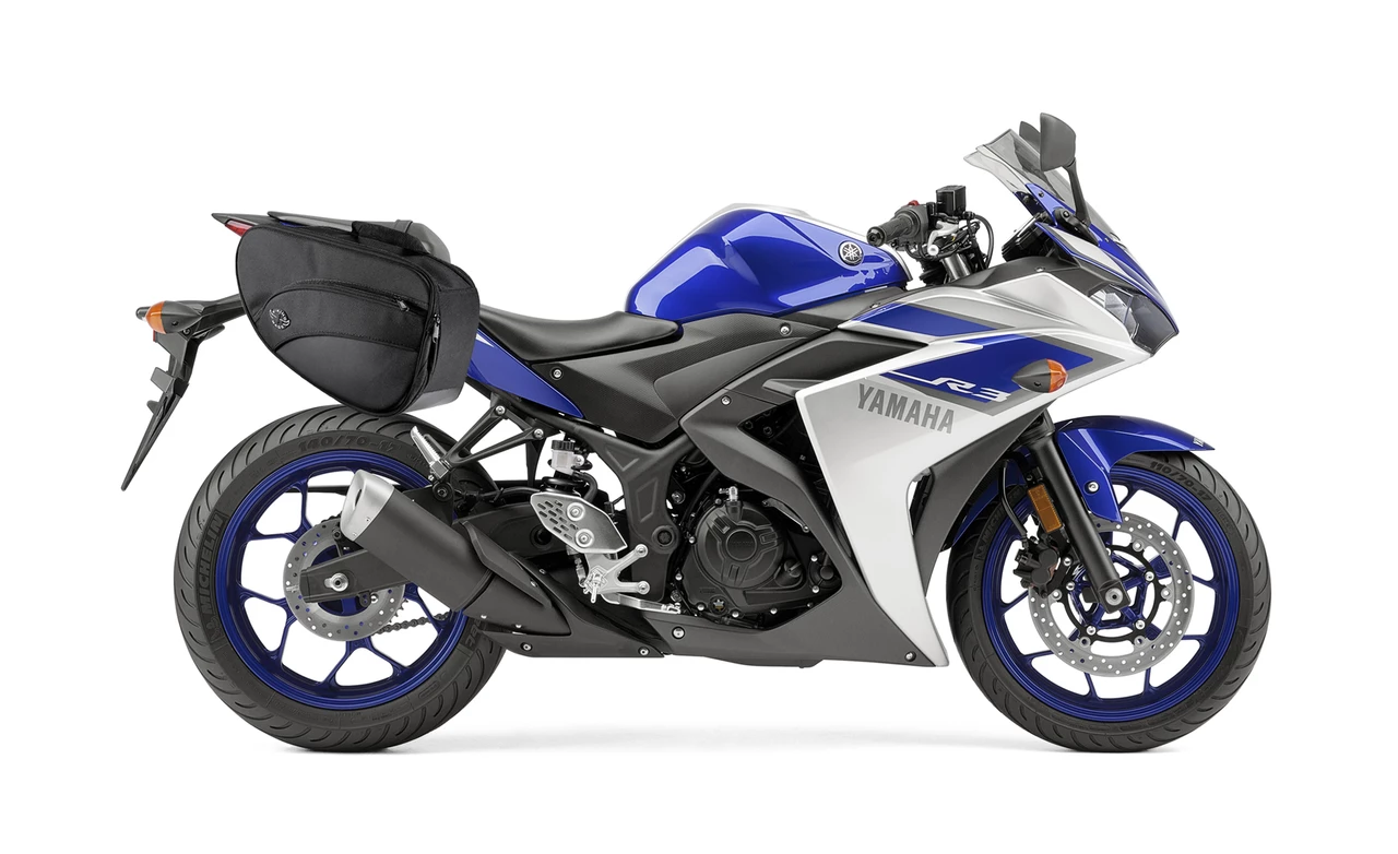 Viking Mini Expandable Black Street/Sportbike Saddlebags - Image 2