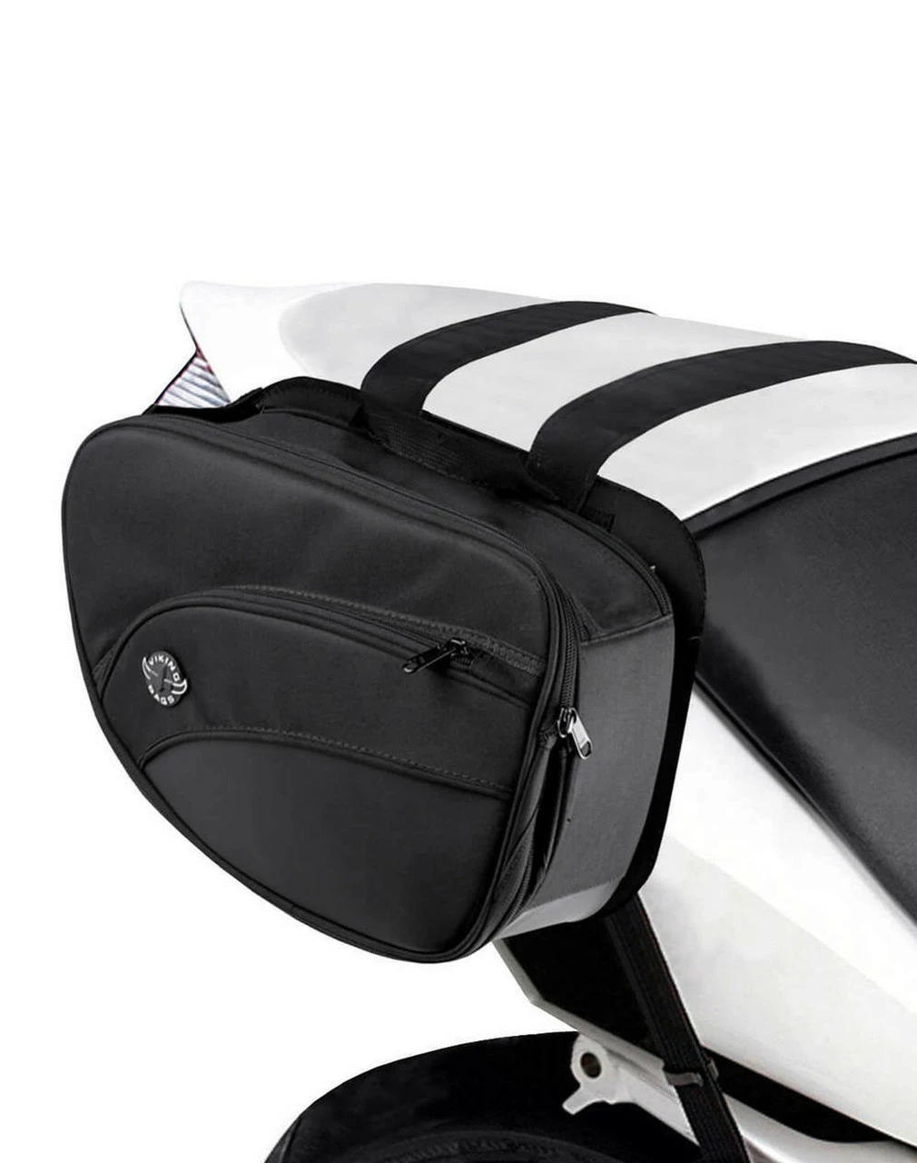 Viking Mini Expandable Black Street/Sportbike Saddlebags - Image 4