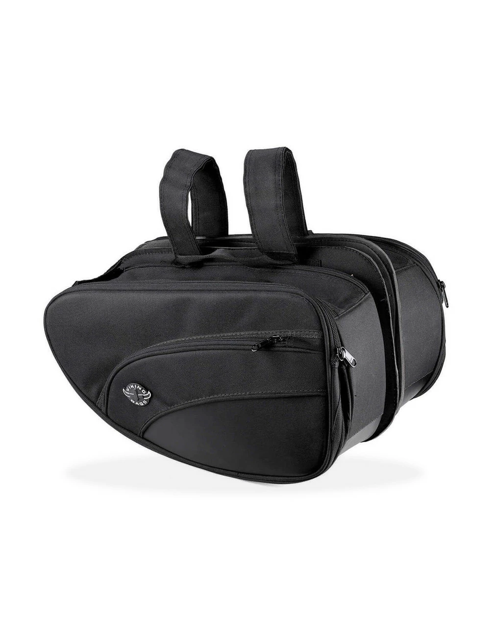 Viking Mini Expandable Black Street/Sportbike Saddlebags - Image 3