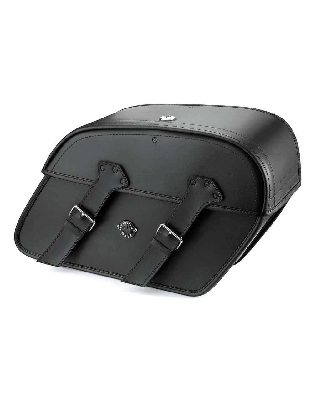 Viking Raven Large Universal Motorcycle Leather Saddlebags