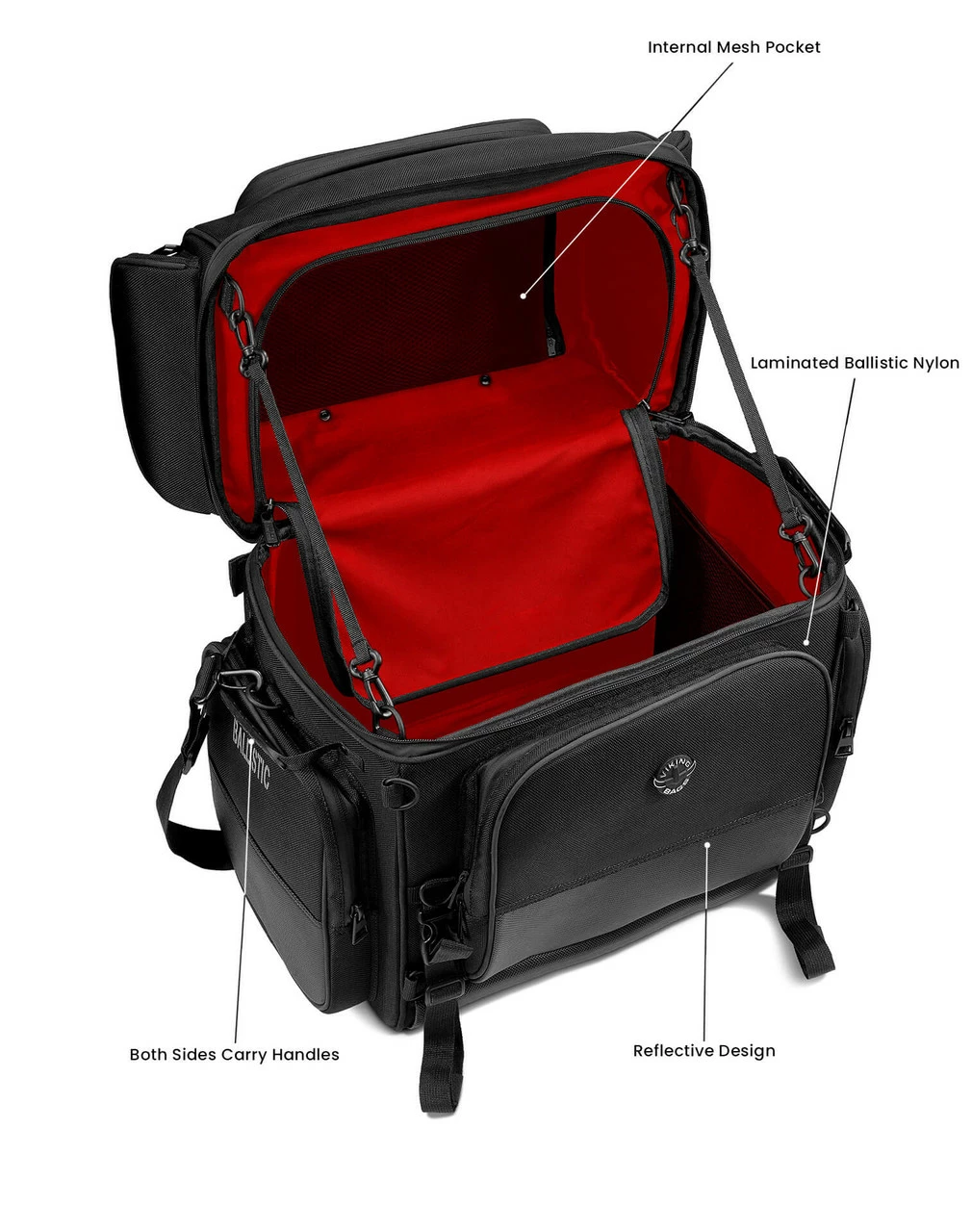 Viking Voyage Premium XL Motorcycle Sissy Bar Bag - Image 5